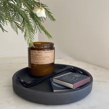 Load image into Gallery viewer, Artifact Home www.artifacthome.ca  Round black concrete tray home decor coffee table