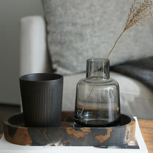 Load image into Gallery viewer, Artifact Home | Oval Portoro Gold Marble Tray. Black Marble Tray. www.artifacthome.ca