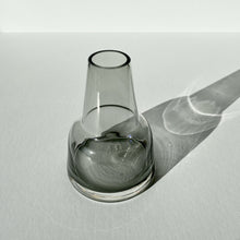 Load image into Gallery viewer, Artifact Home www.artifacthome.ca Mouth blown and handblown smoke grey glass vase home decor Scandinavian style