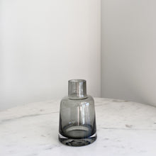 Load image into Gallery viewer, Artifact Home www.artifacthome.ca Mouth blown and handblown smoke grey glass vase home decor Scandinavian style