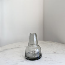 Load image into Gallery viewer, Artifact Home www.artifacthome.ca Mouth blown and handblown smoke grey glass vase home decor Scandinavian style