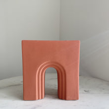 Load image into Gallery viewer, Artifact Home www.artifacthome.ca  Terracotta ceramic arch vase home decor inspired by nordic aesthetics