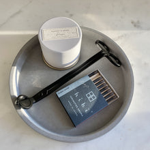 Load image into Gallery viewer, Artifact Home www.artifacthome.ca  Grey round concrete tray home decor for vanity