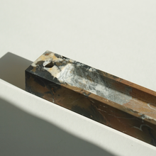 Load image into Gallery viewer, Portoro Gold Marble Incense Holder. Black Marble Incense Holder by Artifact Home www.artifacthome.ca