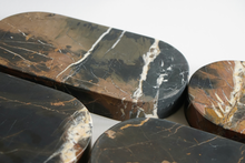 Load image into Gallery viewer, Artifact Home | Oval Portoro Gold Marble Tray. Black Marble Tray. www.artifacthome.ca