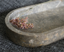 Load image into Gallery viewer, Oval Travertine Marble Tray by Artifact Home www.artifacthome.ca
