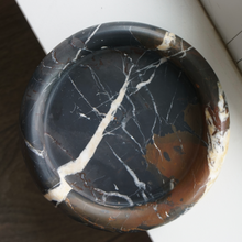 Load image into Gallery viewer, Portoro Gold Marble Tray Round. Black Marble Tray Round by Artifact Home www.artifacthome.ca