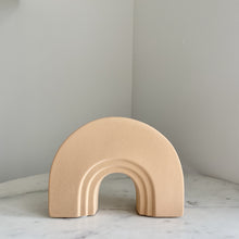 Load image into Gallery viewer, Artifact Home www.artifacthome.ca Beige nude ceramic arch vase home decor inspired by nordic aesthetics
