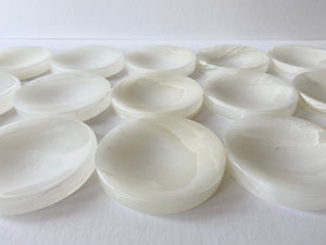 ARTIFACT Home | Vancouver, Canada. White Onyx Stone Jewelry Dish. White Onyx Stone Trinket Dish. White Onyx Stone Soap Dish.  www.artifacthome.ca @artifacthome_