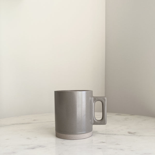 Artifact Home www.artifacthome.ca Grey matte porcelain coffee mug minimalist drinkware homeware