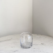 Load image into Gallery viewer, Mouth blown and handblown clear glass bud vase home decor
