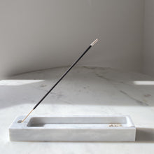Load image into Gallery viewer, Artifact Home www.artifacthome.ca Handcrafted luxury carrara marble incense holder home fragrance home decor
