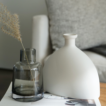 Load image into Gallery viewer, Artifact Home www.artifacthome.ca @artifacthome_ Minimalist ceramic white vase inspired by nordic aesthetics neutral home decor
