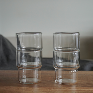 Stackable Glasses. Stackable Glass Cups. Drinking Glasses Artifact Home www.artifacthome.ca 