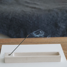 Load image into Gallery viewer, Artifact Home www.artifacthome.ca Handcrafted luxury limestone travertine incense holder home fragrance home decor
